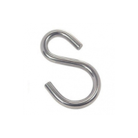 Крюк S-образный асимметричный 3 мм АРТ 8398 нержавеющая сталь А2