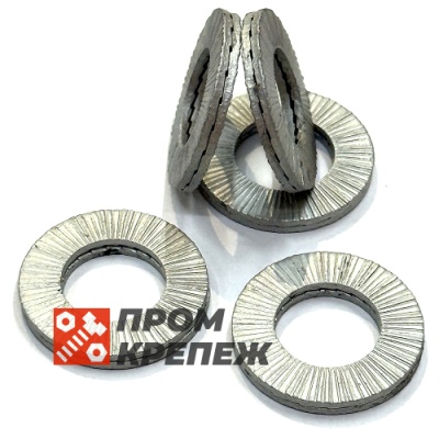 Шайба увеличенная М8 DIN 25201 Nord-Lock SP оцинкованная сталь
